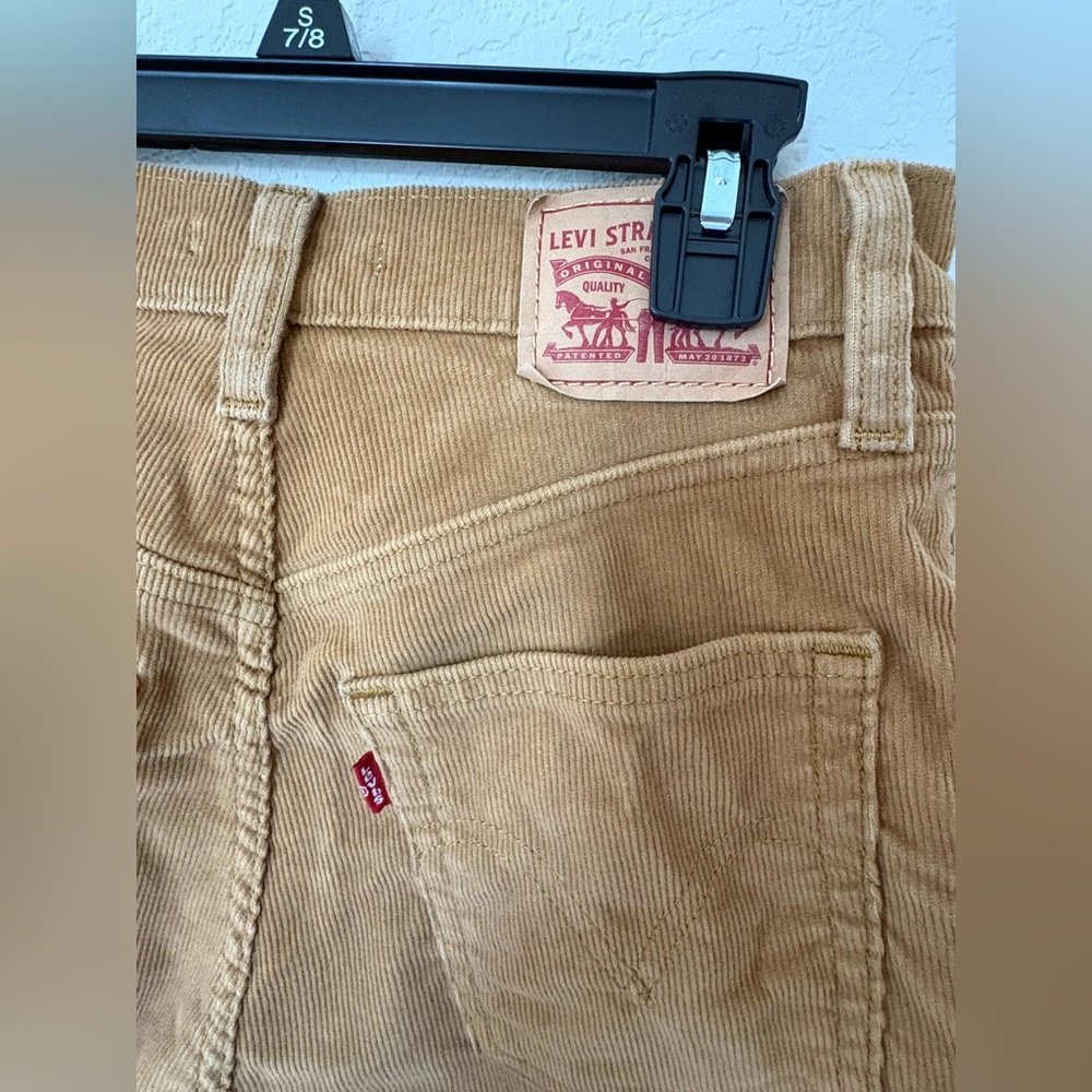 Levi's Ribcage Corduroy Jeans Brown Size 25 - Picture 6 of 7